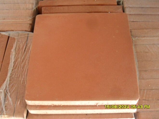 Carrelage de sol - tomettes en terre cuite 20 x 20 x 2 cm